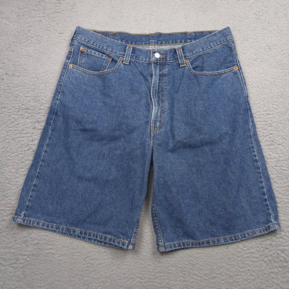 Levi's 550 Y2K Vintage Jorts Men's W38 Baggy Blue Denim Dad Shorts